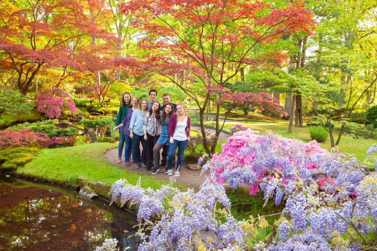 Familie fotoshoot Japanse Tuin